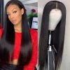 Deals 👍 Veravicky Straight 13x4 Lace Front Wigs Human Hair 16 Inch Brazilian Remy Hair Wigs For Black 👩 Women, 150% Density Long Straight Wig Pre Plucked Hairline With Baby Hair ✔️
