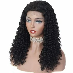 Coupon ⭐ Cranberry Hair 4x4 Frontal Lace Wig Brazilian Deep Wave Hair Wig 100% Unprocessed Deep Wave Lace Front Wig Virgin Human Hair Wigs 12inch Pre Plucked Deep Wave Hair Wigs 150% Density Glueless 👍