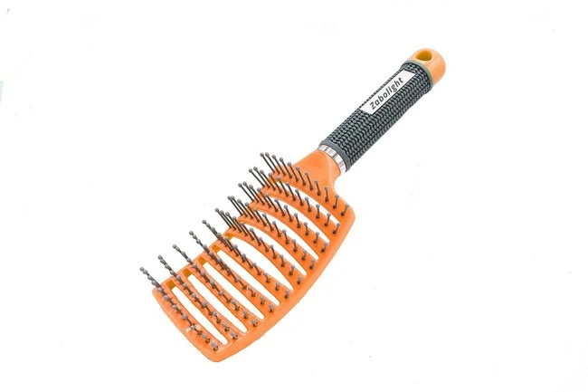 Cheap ๐ UltimateBrush Curved Vented Hair Brush,Vent Brush, Styling For Thick Long Hair, Detangling Massage Brush For ๐ฉ Women Or Men, Fast Drying Blow Dryer Brush Wet/Dry (Orange) ๐