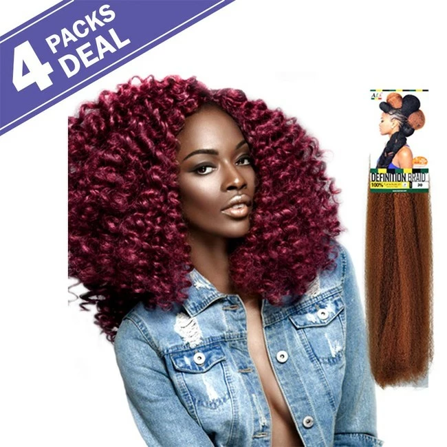 Cheapest ๐ 4 Pack Deal ISIS Synthetic 100% Kanekalon Braid A Fri-Naptural Definition Braid (BUG) ๐คฉ - Image 2