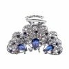 Best deal 🔥 Numblartd Vintage Chic Love Heart Rhinestone Crystal Fancy Hair Claw Jaw Clips Pins - 👩 Women Fashion Retro Hair Updo Grip Hair Catch Hair Accessories (Blue) 👍