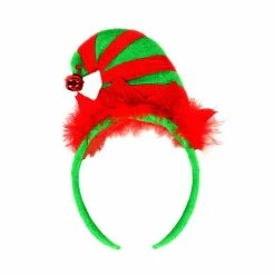 Deals ๐ CBLUO ๐
Christmas Elf Hat Headband Elf Bell Hair Hoop Xmas ๐ฆ Halloween Headpiece ๐ฉ Women Hairband Hair Band Elves Party Decoration Cosplay Costume Cute Handmade Holiday Hair Accessories Red Green โ๏ธ