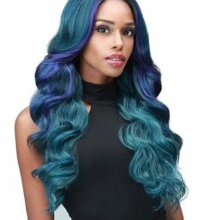 Budget 😍 BOBBI BOSS Bobbiboss Long Curly Wigs 13X5 HD Lace Front Wigs - MLF670 BRYNN, Long Wavy Wigs Synthetic Hair Wigs With Natural Baby Hair, Natural Looking Ultra HD Lace High Heat Resistant Wigs (1B, Off Black) 🎉