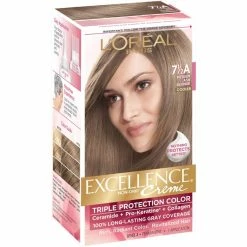 Outlet ⌛ L'Oreal Paris L'Oreal Excellence Creme - 7-1/2A Medium Ash Blonde (Cooler) 1 Each (Pack Of 4) 🎉