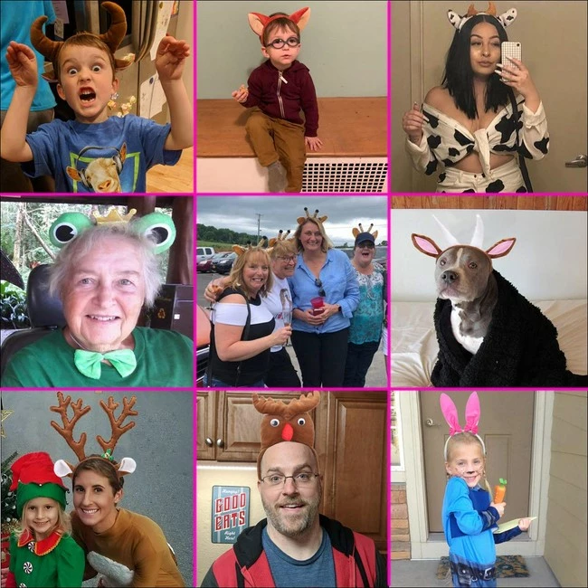 Best Sale ๐ HoDrme Plush Cow Ears And Horns Headband-Halloween ๐
Christmas Festival Theme Party Animal Cosplay Costume Headbands ๐ - Image 5