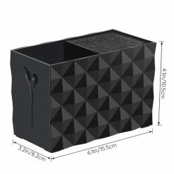 Promo ✔️ Anjiyoyo Professional Large Capacity Acylic Salon Scissors Holder Box Hairdressing Combs Clips Organizer Racks 🔥