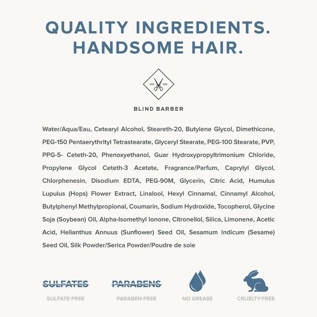 Best Pirce ๐ Blind Barber Store Blind Barber 30 Proof Styling Cream - Workable Hair, Beard & Mustache Cream For Men - Control Beard & Mustache Frizz - Water Based Style Cream With Light Hold & Natural Shine (3.2oz / 100ml) ๐ - Image 5