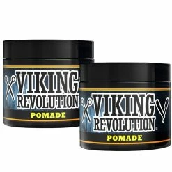 Best reviews of ⌛ BEST DEAL Pomade For Men 4oz - Firm Strong Hold & High Shine For Classic Styling - Water Based & Easy To Wash Out By Viking Revolution (2 Pack) 🔔