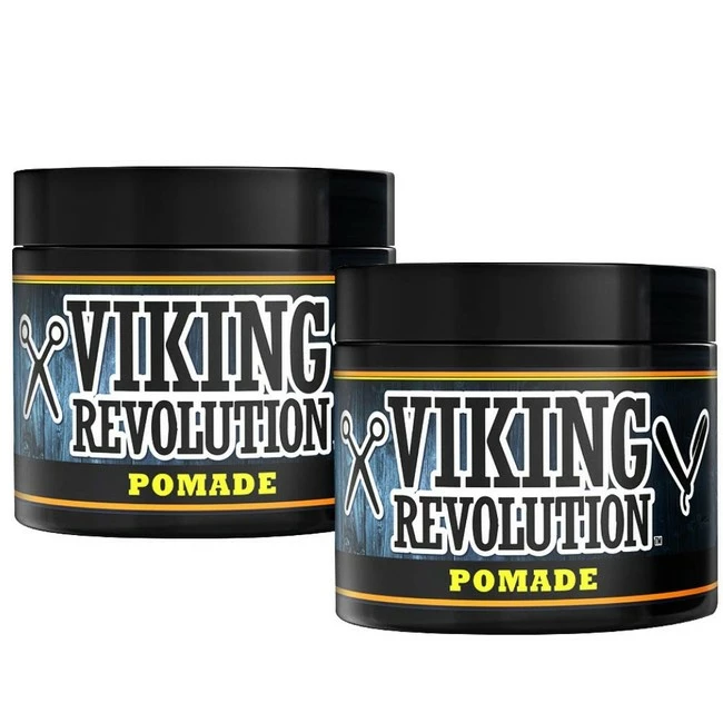 Best reviews of β BEST DEAL Pomade For Men 4oz - Firm Strong Hold & High Shine For Classic Styling - Water Based & Easy To Wash Out By Viking Revolution (2 Pack) π