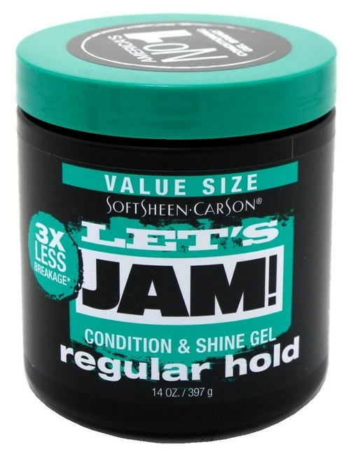 New ๐คฉ Lets Jam Condition & Shine Gel Regular Hold 14 Ounce Jar (414ml) (3 Pack) ๐คฉ