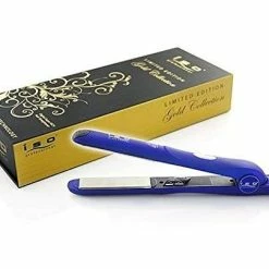 Cheap 👍 Iso Beauty Gold Collection Metallic Blue 1.25" OR 1.5" Flat Iron Hair Straightener W/Auto Shut Off - Smart Memory - Temp Control - (1.25" Plates (1 1/4")) ✨