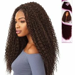 Best Pirce 🔔 Sensationnel Synthetic Lulutress Crochet Braid - WET CURLY 18" (6 Pack, 1B Off Black) 🧨