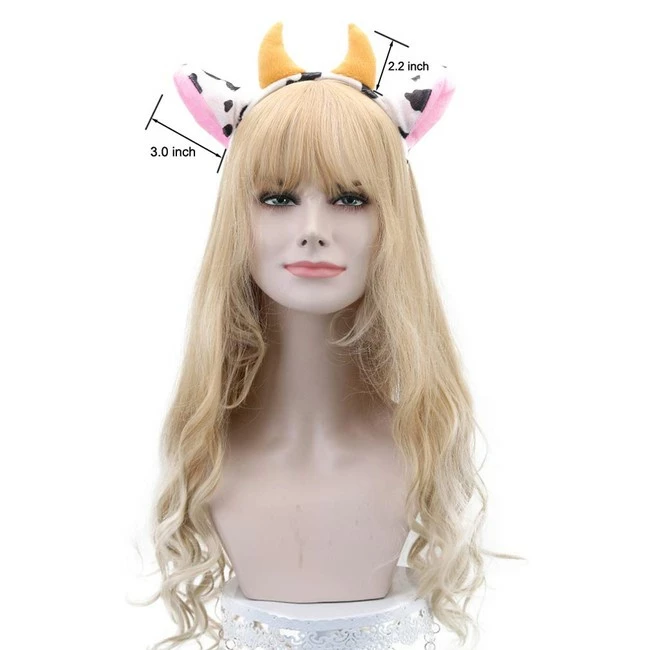 Best Sale ๐ HoDrme Plush Cow Ears And Horns Headband-Halloween ๐
Christmas Festival Theme Party Animal Cosplay Costume Headbands ๐ - Image 3