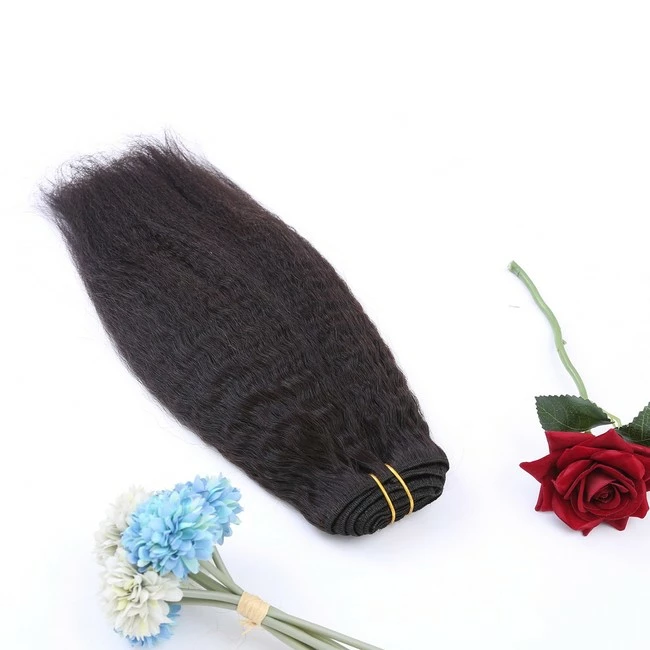 Wholesale ๐ Lacerhair Afro Kinkys Coarse Clip-in Human Hair Extensions For Black ๐ฉ Women Remi Brazilian Natural Color Full Head 7Pcs 120Gram With 17 Clips KS 20 Inch ๐ - Image 4