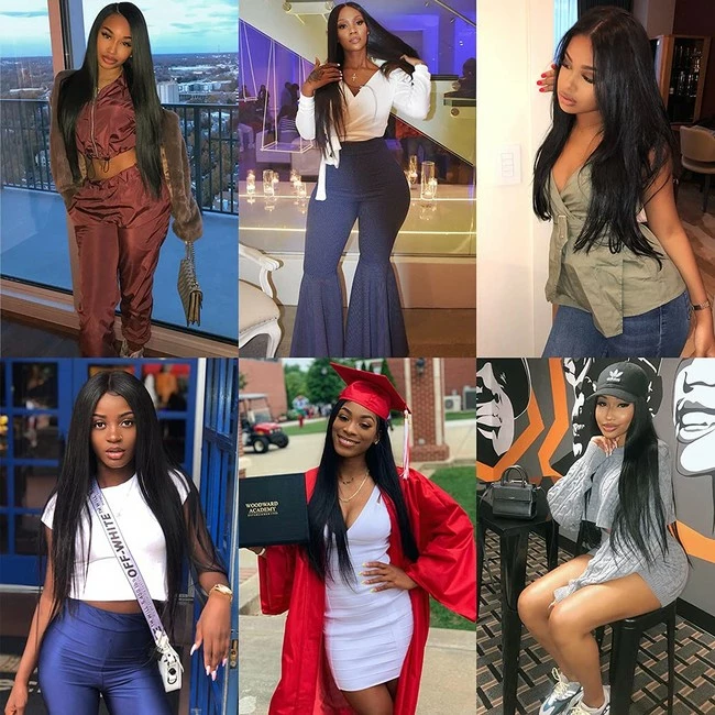 Deals 👍 Veravicky Straight 13x4 Lace Front Wigs Human Hair 16 Inch Brazilian Remy Hair Wigs For Black 👩 Women, 150% Density Long Straight Wig Pre Plucked Hairline With Baby Hair ✔️ - Image 6