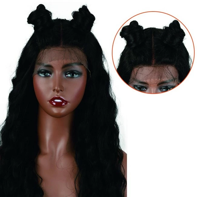 Best Sale 🔔 FASHION IDOL Store FASHION IDOL Lace Front Wigs For Black 👩 Women 31" Long Natural Wavy Synthetic Curly Wig With E Type HD Lace Wig ✨ - Image 6