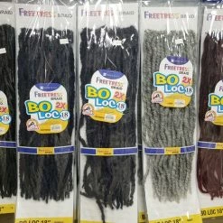 Brand new 😍 2X BO LOC 18" (1B Off Black) - FreeTress Synthetic Crochet Braid 🔥