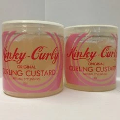 New ⌛ 2 X Kinky-Curly, Original Curling Custard, Natural Styling Gel, 8 Oz - By Kinky-Curly ⌛