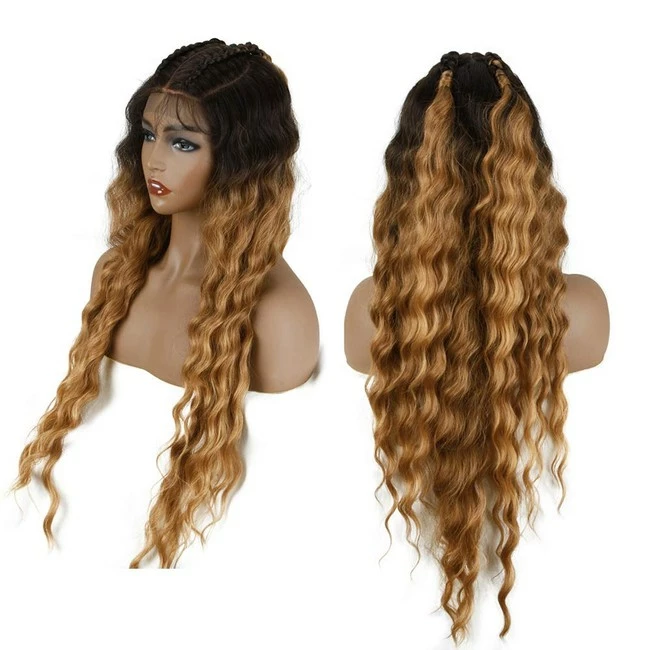 Best Sale 🔔 FASHION IDOL Store FASHION IDOL Lace Front Wigs For Black 👩 Women 31" Long Natural Wavy Synthetic Curly Wig With E Type HD Lace Wig ✨ - Image 2