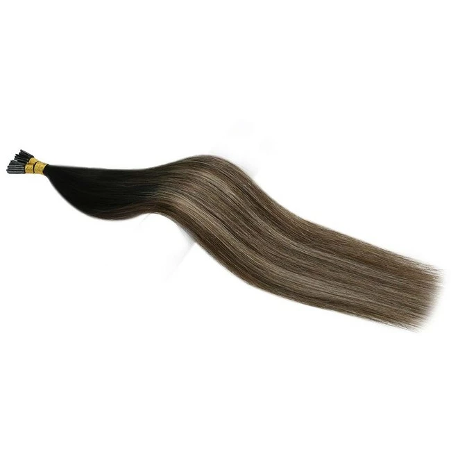 Coupon ๐งจ YoungSee I Tip Hair Extensions Human Hair 20inch Fusion Hair Extensions Itip Human Hair Extensions Ombre Black To Dark Brown With Ash Blonde Natural Hair I Tip Fusion Hair Extensions 1g/s 50g ๐ - Image 5