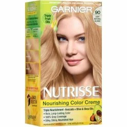 Best Pirce 💯 Garnier Nutrisse Nourishing Color Cr?me, Light Natural Blonde [90] 1 Ea (Pack Of 2) ✔️