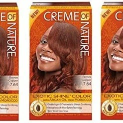 Best Pirce 🛒 CRÈME OF NATURE Creme Of Nature Color #7.64 Bronze Copper Exotic Shine (3 Pack) 🔥