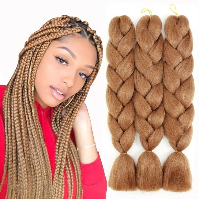 Hot Sale ✨ YAMI Synthetic Braiding Hair Kanekalon Jumbo Braids Hair Extension Braid In Hair Extensions 24" 3 Bundles/Lot (30#) ✨