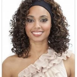 Flash Sale ⭐ BOBBI BOSS SYNTHETIC FULL WIG W/ HEADBAND - M905C BADU-CURL (FS1B/30) 🛒
