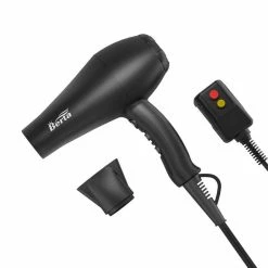 Cheap 😀 BERTA 1875W Professional Salon Infrared Hair Dryer, Negative Ionic Blow Dryer For Fast Drying, AC Motor Light Weight Hair Blow Dryer With Concentrator (Black) ⭐