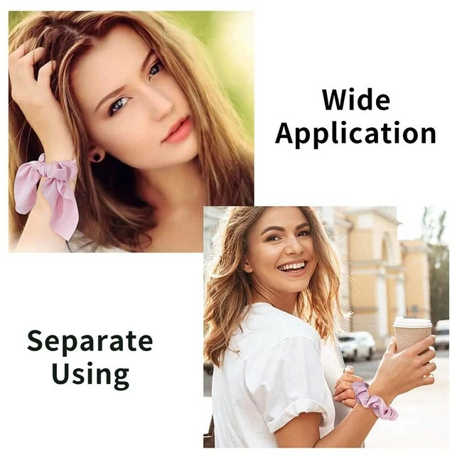 Discount ๐ WeTest 6 Pack Elastics Hair Scrunchies, Bow Scrunchies (6 Pack Hair Scrunchies) ๐ฏ - Image 3