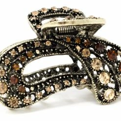 Top 10 🔥 Beautyxyz Medium Elegant Rhinestones Crystal Metal Hair Clip Hair Claw Hair Clamp (brown) ⌛