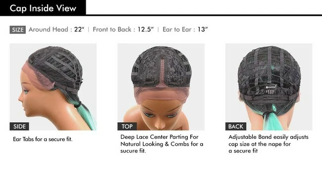 New ๐ฅ Sensationnel Synthetic Empress Edge Deep Part Lace Front Wig - ZANIYA (2 Dark Brown) ๐ - Image 3