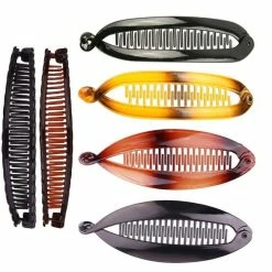 Best reviews of ✔️ Youme Bananna Clips Hair Banana Hair Clips For 👩 Women Long Thick Fine Hair Classic Clincher Comb Black Brown Vintage Claw Clips Fishtail Hair Comb Ponytail Holder Clamp Hair Accessories ⌛