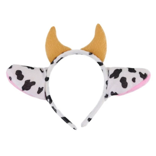 Best Sale ๐ HoDrme Plush Cow Ears And Horns Headband-Halloween ๐
Christmas Festival Theme Party Animal Cosplay Costume Headbands ๐ - Image 2