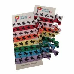 Cheapest 😉 Perfect Seeking Horse Silhouettes Hair Elastics Ribbon Ties (2 Cards,16 Hair Ties) 👧 Girls Equestrianism Horseback Rider Riding Cowgirls Racing Sports No Crease Ponytail Holders Pony Tail Holder Ouchless Ribbon Bands 🥰