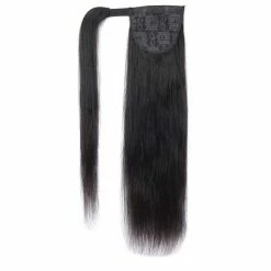 Budget 🎁 Alisfeel Straight Human Hair Ponytail Clip In Extensions, 100% Unprocessed Brazilian Hair Magic Strap Wrap Around Ponytails, Magic Paste With Comb Clip On Silky Straight (10 Inch, Straight, Wrap Around) ⌛
