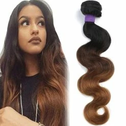 Buy 🎁 CRANBERRY Hair Brazilian Virgin Human Hair Body Wave One Bundle 1b/4/30 Ombre Hair Bundle 22inch 100% Unprocessed Human Hair Weave Extension 95-100g/pc ✨
