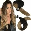 New 🧨 YoungSee I Tips Hair Extensions Human Hair 18inch Pre Bonded Human Hair I Tip Extensions Balayage Darkest Brown To #6 With #27 Blonde I Tip Fusion Hair Extensions Human Hair 1g/s 50strands ❤️
