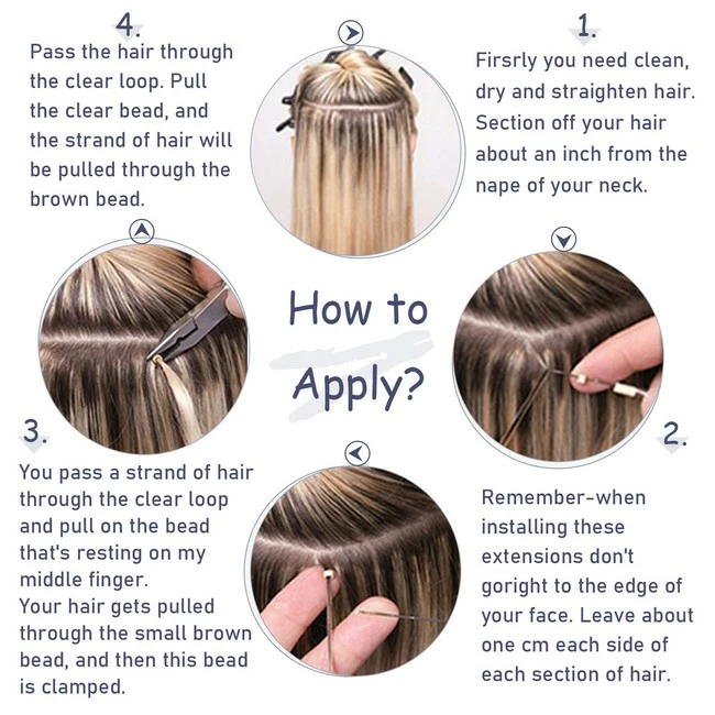 Best Pirce ๐ฅ Hetto Micro Hair Extensions Real Hair Blonde Micro Beads Hair Extensions #17 Blonde Highlight #23 Medium Blonde Human Hair Micro Ring Hair Extensions 18 Inch 50 Strands 50g โญ - Image 6