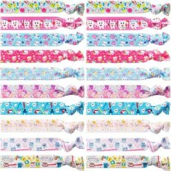 Cheapest ❤️ BBTO 20 Pieces Teeth Hair Ties Dental Tooth Hair Accessories Elastic Ribbon Ponytail Holders No Crease Hair Bands Dental Hygienist Gift For 👩 Women 👧 Girls (Funny Teeth Pattern) ✔️