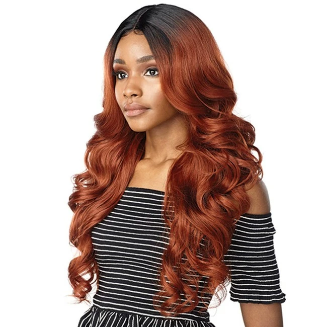New ๐ฅ Sensationnel Synthetic Empress Edge Deep Part Lace Front Wig - ZANIYA (2 Dark Brown) ๐ - Image 4