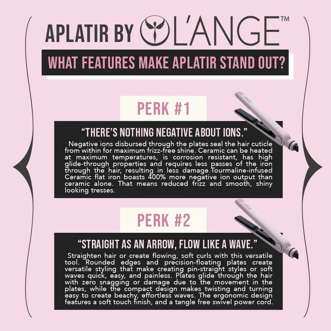 Best Pirce ✨ L'ANGE HAIR Store L’Ange Hair Aplatir Flat Iron - Blush 🤩 - Image 4