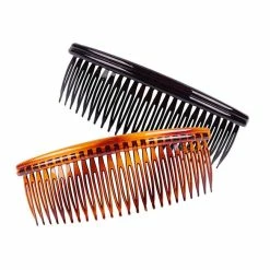 Budget ⌛ Fodattm Set Of 4 Large 5 Inches 24 Teeth Hair Side Comb French Hair Accessories Plastic Hair Clip Clamp For Men 👩 Women 🤩