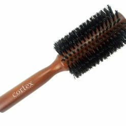 Wholesale 🔥 Cortex Professional 100% Boar Bristles Round Hair Brush Wood Handle For All Hair Types (2.75 Inch) ⌛