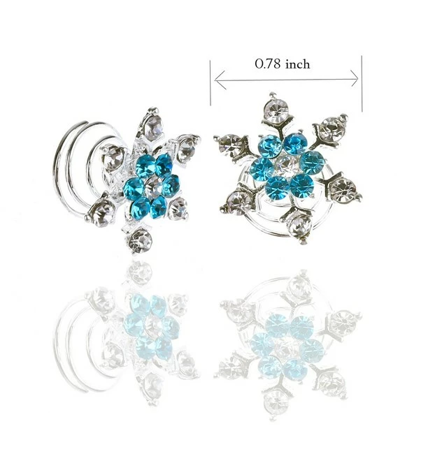 Discount ๐งจ Jovono Boho Hair Clips Blue Crystal Headpieces Wedding Hair Accerssories For ๐ฉ Women And ๐ง Girls(4PCS) โจ - Image 2