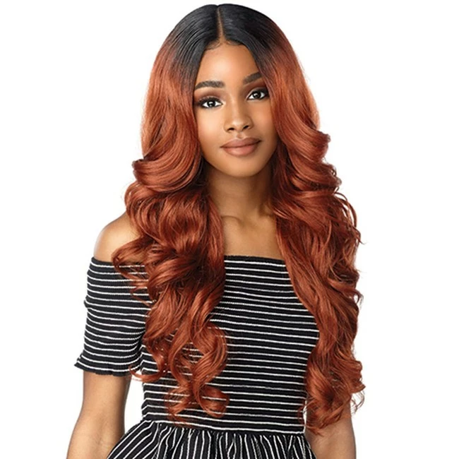 New ๐ฅ Sensationnel Synthetic Empress Edge Deep Part Lace Front Wig - ZANIYA (2 Dark Brown) ๐