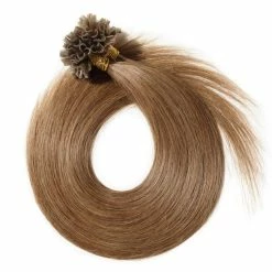 Best Pirce ✔️ SEGO Pre Bonded U Tip Hair Extensions Human Hair 100 Strands Keratin Fushion Nail Tip Human Hair Extensions 100% Real Remy Hair Silky Straight #06 Light Brown 16 Inches 50g 😍