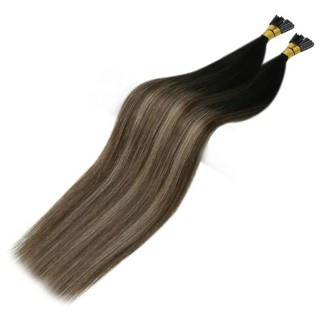 Coupon ๐งจ YoungSee I Tip Hair Extensions Human Hair 20inch Fusion Hair Extensions Itip Human Hair Extensions Ombre Black To Dark Brown With Ash Blonde Natural Hair I Tip Fusion Hair Extensions 1g/s 50g ๐ - Image 6