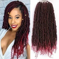 Top 10 😀 Jiawen Bomb Twist Crochet Hair 6 Packs, Spring Twist Hair 14inch Pre Looped Braiding Hair Extensions,Crochet Braids Hair For Black 👩 Women(14inch T1B/Bug#) ⌛